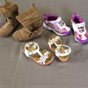 Lot of Toddler Girls Shoes Size 7